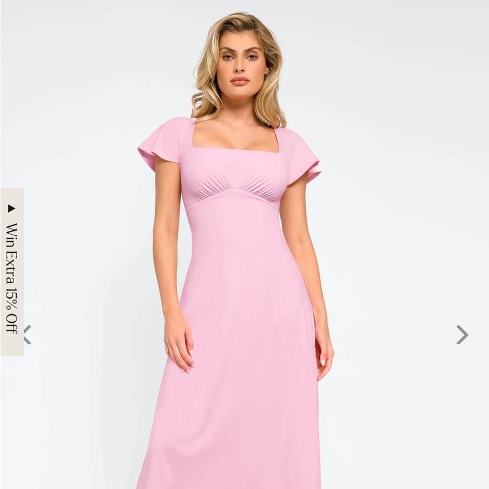 Elegant Pink Maxi Dress